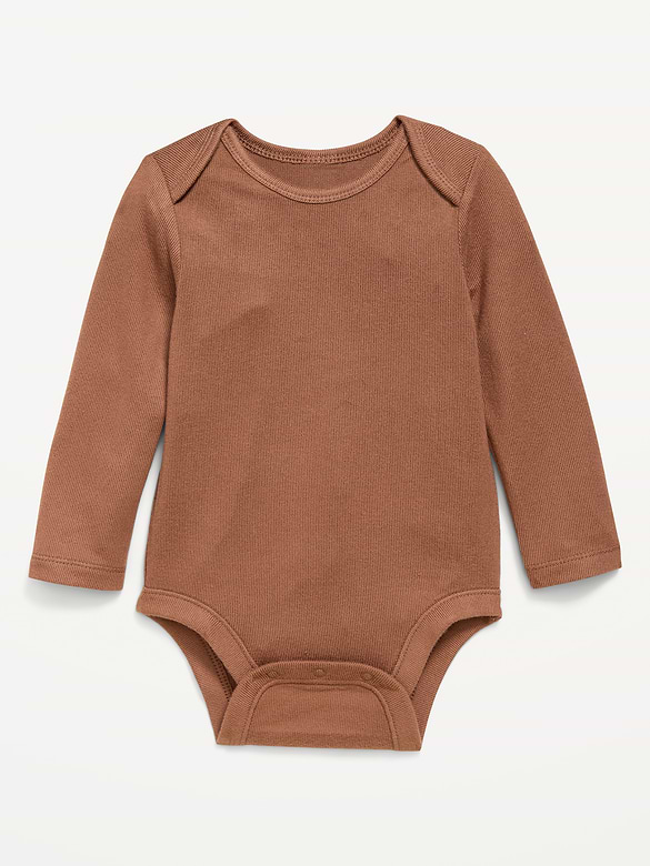 SoftMode Long-Sleeve Ribbed Bodysuit for Baby
