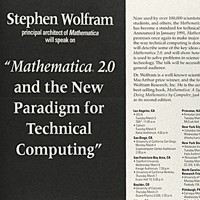 1991: Stephen Wolfram speaks on Mathematica 2.0 and the new paradigm of technical computing