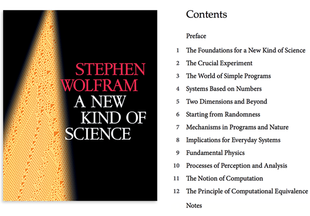 A New Kind of Science:  The book and its chapters