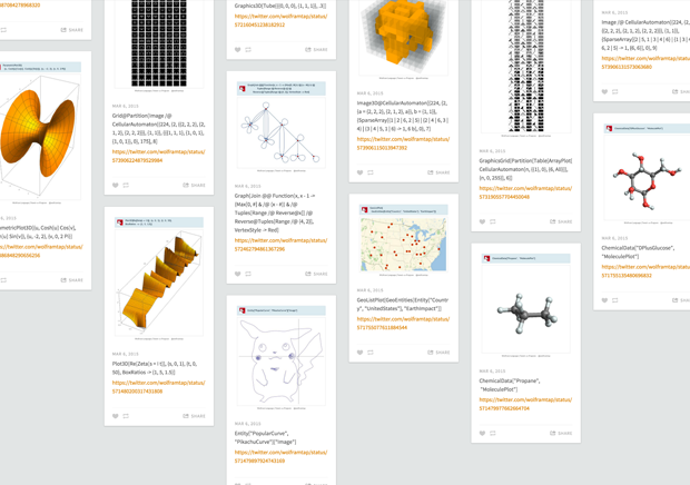 Wolfram Tweet-a-Program online collection