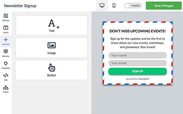 GetResponse Signup Forms Builder