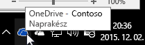 A OneDrive Vállalati verzió szinkronizálási ügyfélalkalmazása
