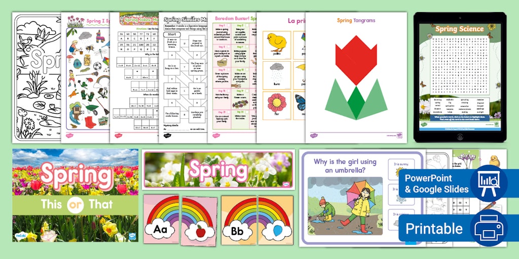 Teacher Spring Activity Pack: Free to download Teacher Spring Activity Pack: Free to download