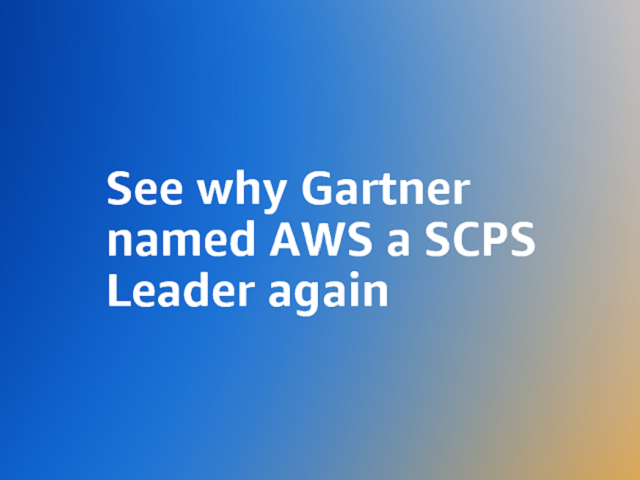 AWS Leader in Gartner SCPS Quadrant