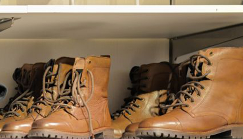 Munro Footwear boots on shelves 