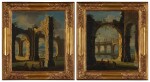 Fantastical Architectural Views, A Pair