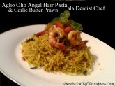 resep Aglio Olio Angel Hair Grilled Butter Garlic Prawn