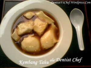 resep kembang tahu kuah sirup jahe