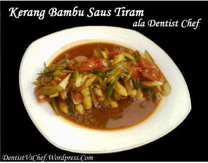 resep kerang bambu saus tiram pedas enak