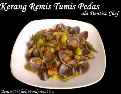 resep kerang remis tumis pedas
