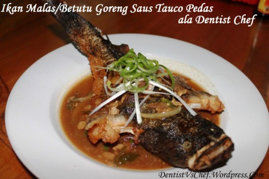 resep ikan malas males betutu saus tauco