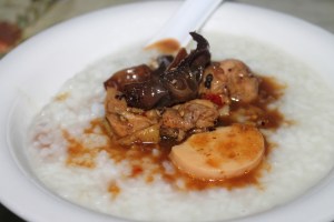 chicken rice porridge tausi black bean bubur ayam tausi
