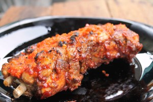 roasted ribs iga bakar rica rica spicy asian sauce