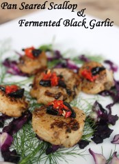 black garlic recipe how to cook scallop seared asian korean style