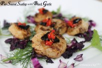 pan seared scallop blackgarlic chilli oil how seared scallop