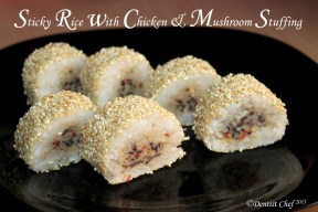 steamed sticky rice chicken recipe how make sticky rice dimsum recipe