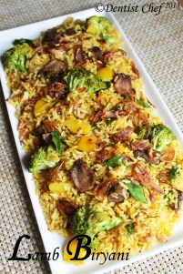 biryani lamb rice recipe resep nasi biryani arab enak
