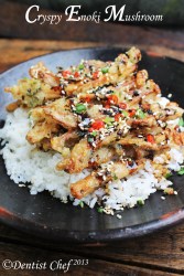 Crispy enoki mushrooms recipe tempura mushroom enokitake
