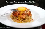 Pasta Spaghetty spicy tuna tomato sauce easy pasta recipe