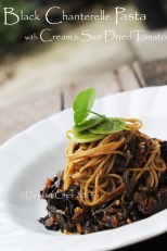 black chanterelle pasta mushrooms pasta creamy black trumphet mushrooms