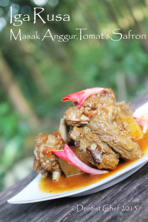resep rusa iga deer venison braised recipe
