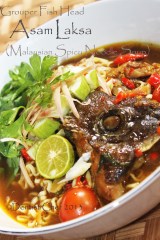 Asam laksa fish head recipe malaysian spicy noodle soup
