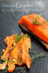 salmon gravlax homemade recipe cured salmon dill weed