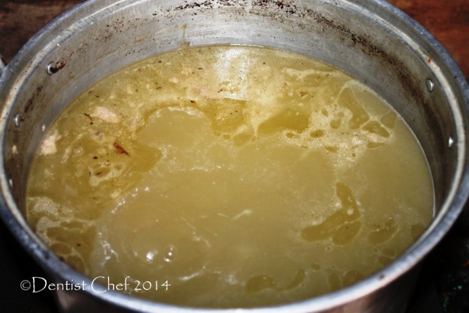 tonkotsu ramen broth 2 hours pork bone soup chicken feet stock