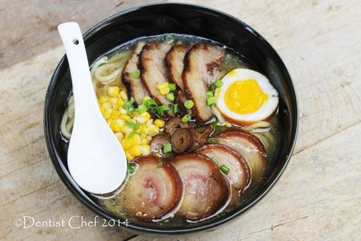 tonkotsu ramen with chashu and tamago soft boiled egg japanese pork broth noodle