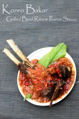 resep konro bakar iga sapi karebosi barbequed beef ribs peanut sauce