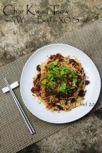 recipe beef char kway teow wagyu xo sauce stir fried flat rice noodle thin sliced beef egg beansprout