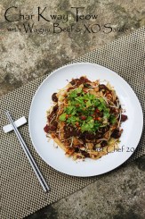 recipe beef char kway teow wagyu xo sauce stir fried flat rice noodle thin sliced beef egg beansprout