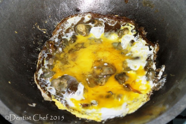 crispy fried oyster omelette egg dry not oily omelet