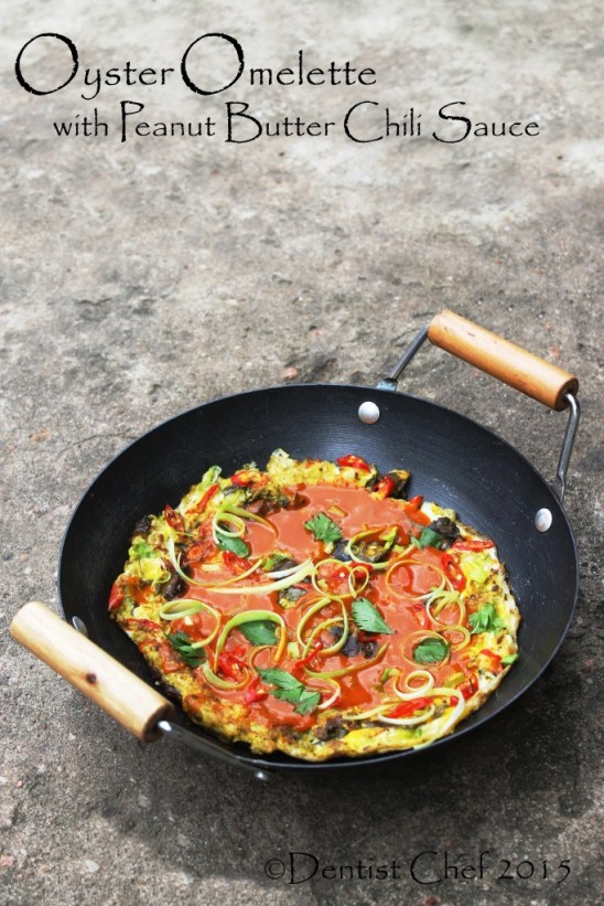 oyster omelette recipe crispy fried egg oyster scallion spicy omelette