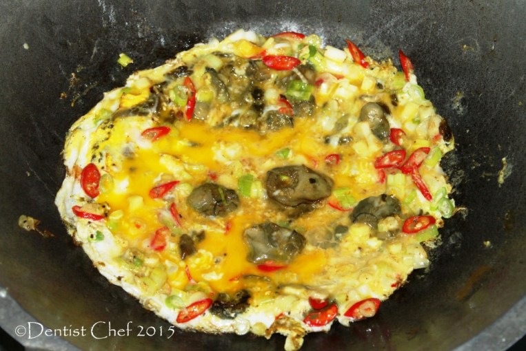 recipe oyster omelette how to make fried egg omelet chinese street food