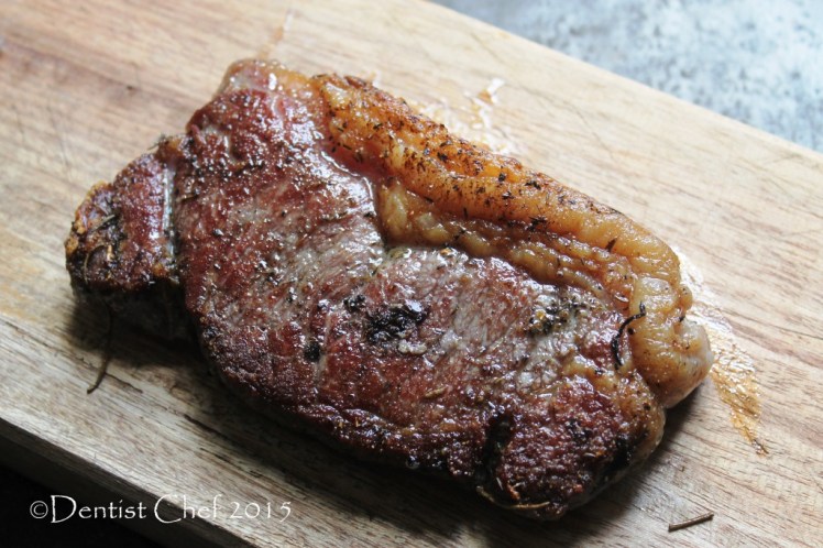 seared steak sous vide beef sirloin medium done pan fried sous vide using rice warmer cooker