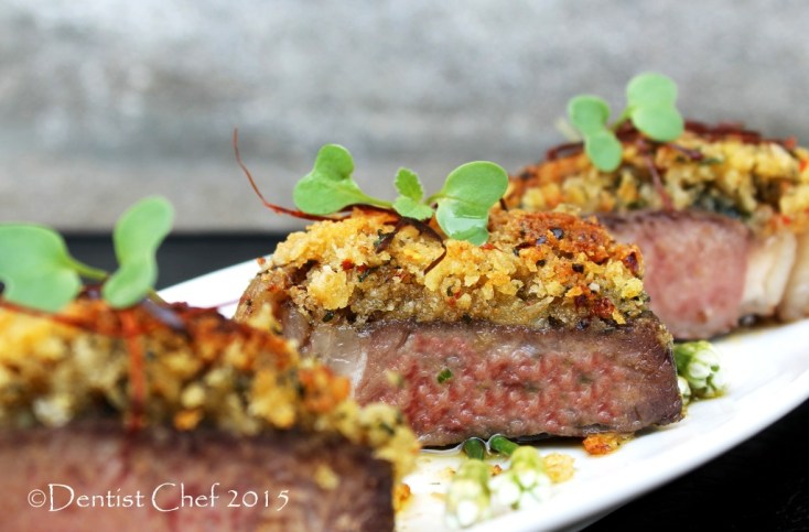 sous vide steak beef sirloin rice cooker zip lock plastic bone marrow crusted striploin black angus