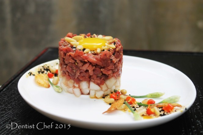 yukhoe recipe raw beef steak tartare korean beef asian peer salad