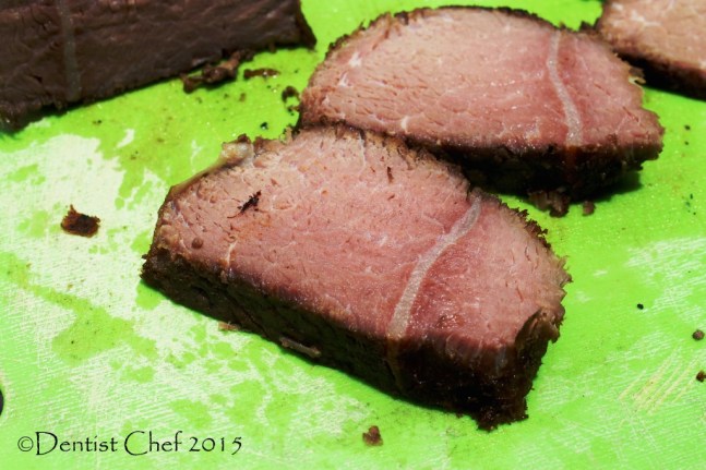 recipe venison sous vide 36 hours slow cooked reindeer meat tender moist