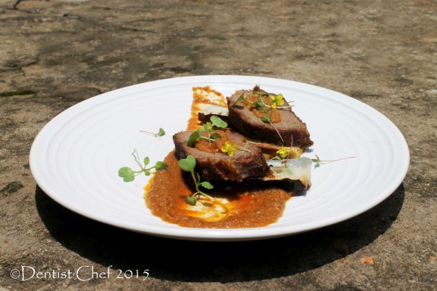 venison steak brown sauce sous vide deer meat tender moist