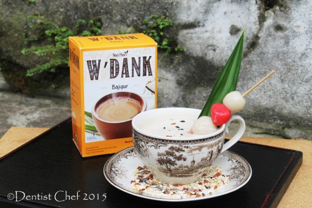 Nutrisari Wedang Bajigur w'dank indonesian traditional pandan santan coconut milk drink