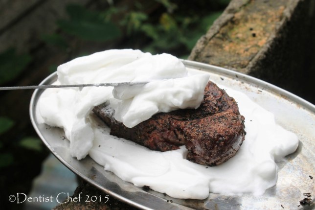 Salt Crust Beef Roast sirloin steak in Salt baked sirloin salted eeg white puff meringue