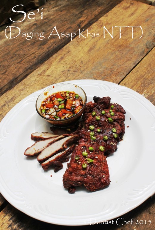 resep sei daging asap babi sapi rusa khas nusa tenggara timur ntt recipe hot smoked pork beef venison deer cured meat