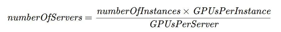 Number of servers calculation.