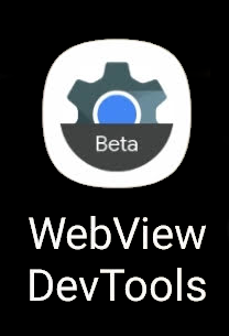 Значок запуска инструментов разработчика WebView.