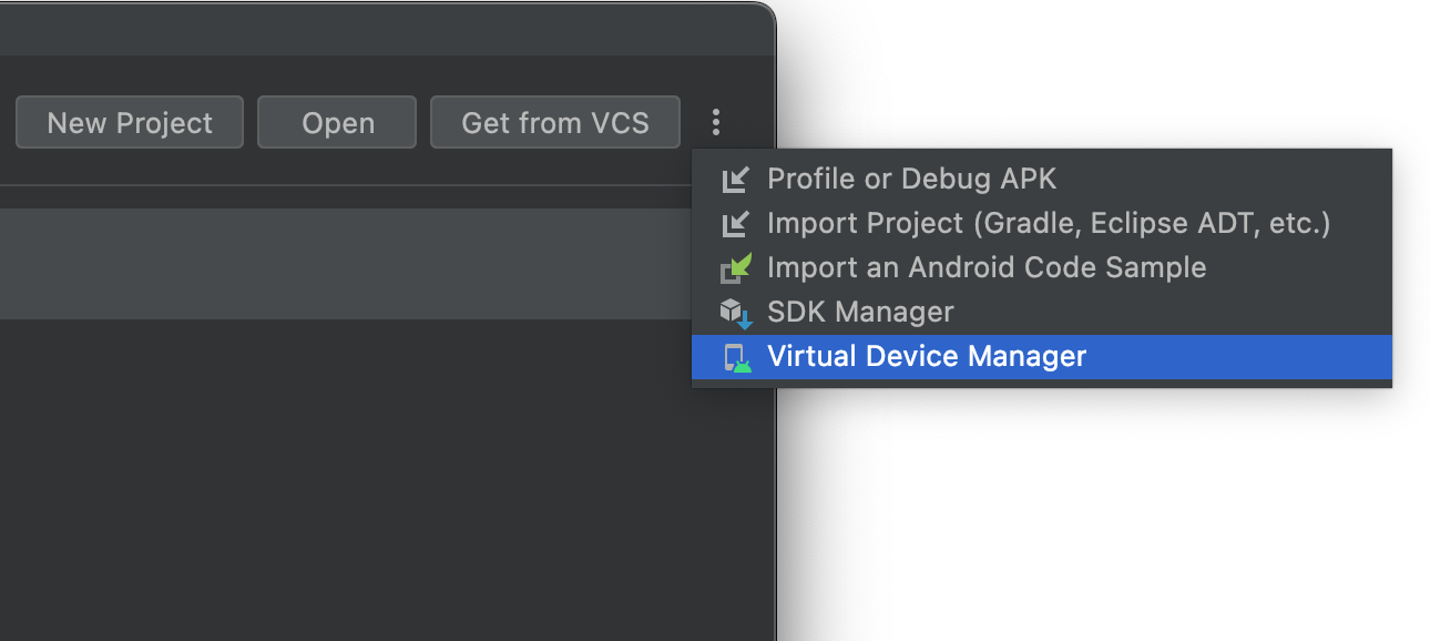 פתיחת Device Manager ממסך הפתיחה