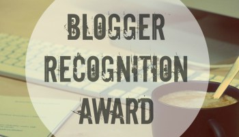 Blogger recognition award