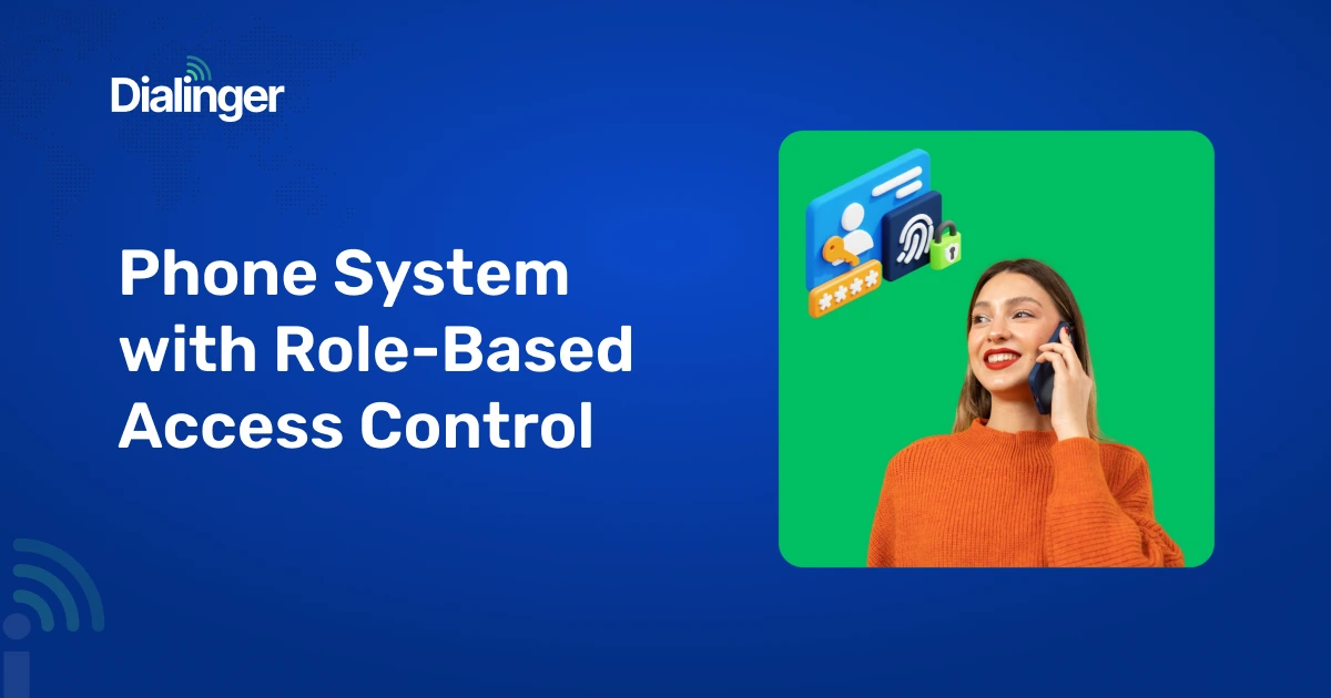 phone system with role-based access control