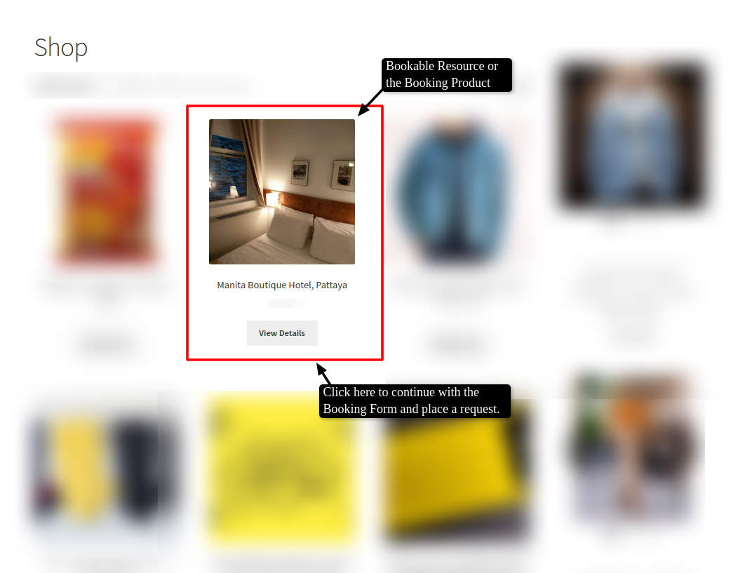 booking product or service