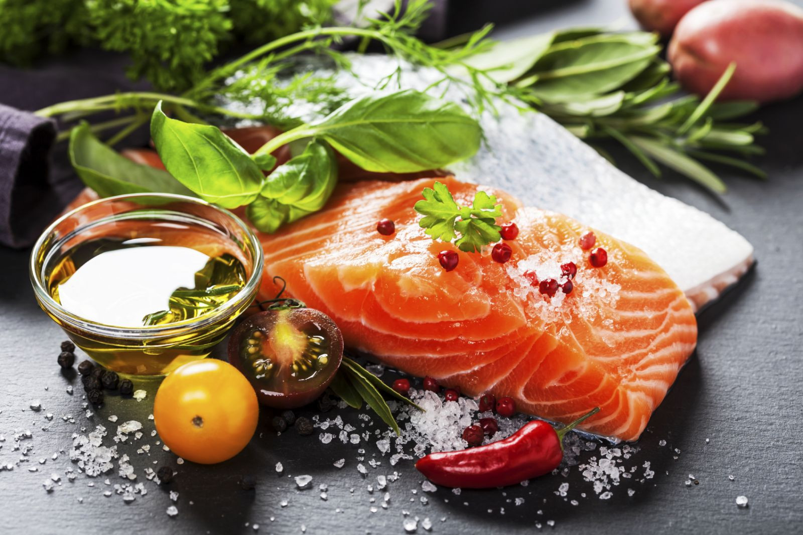 A close up of a piece of fish on a table